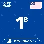 ⭐️PSN Top Up Card 1$ (USD) USA