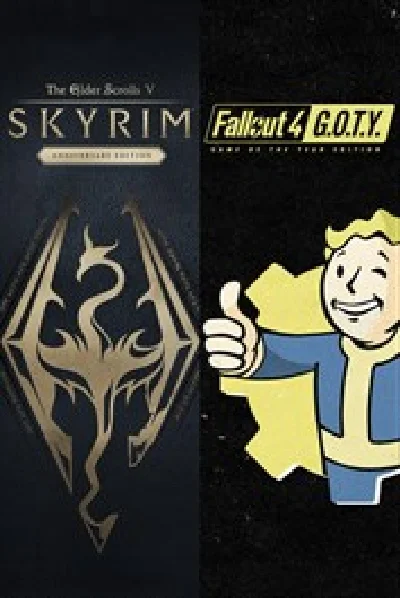 🔅Skyrim Anniversary Edition +Fallout 4 G.O.T.Y XBOX🔑