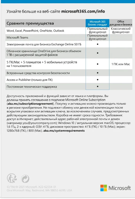 Office 365 Business Standard 1 year