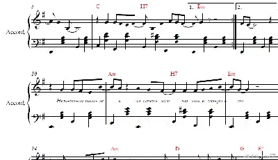 White roses (Yu.Shatunov) music for accordion / piano