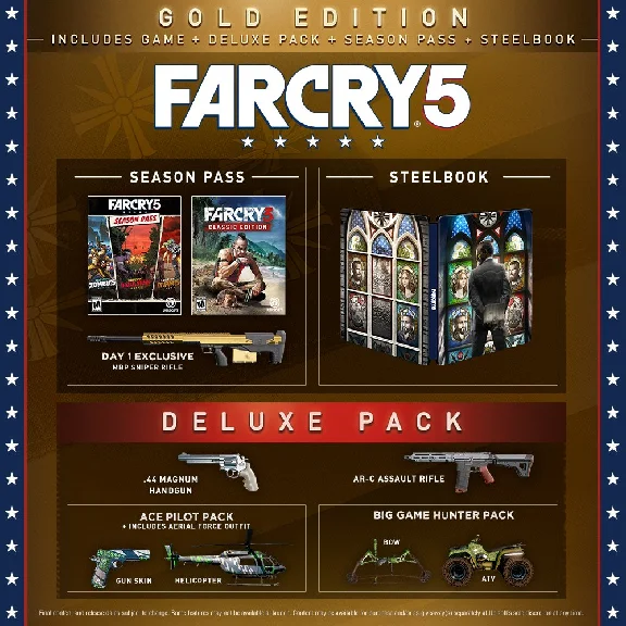 Far Cry 5 Gold Edition + Far Cry New Dawn Deluxe Steam