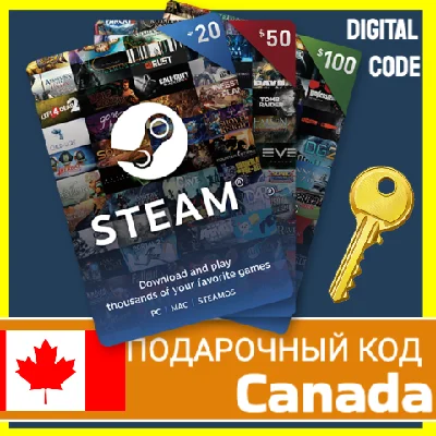 ⭐️GIFT CODE⭐🇨🇦STEAM GIFT CARD Canada STEAM WALLET CAD