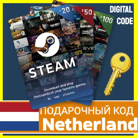 ⭐️CODE⭐🇳🇱STEAM GIFT CARD Netherlands WALLET EUR EURO