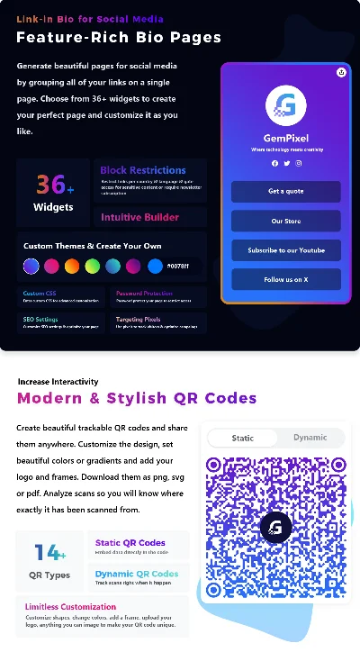 Premium URL Shortener - Link Shortener, Bio Pages