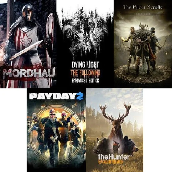 MORDHAU, Dying Light, PAYDAY 2 The Elder Scrolls Online