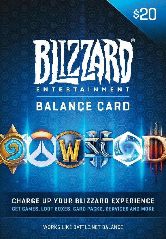 Blizzard Gift Card 20$ (USD) ✔️Battle.net US