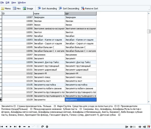MySQL dump database medical reference book. + DLE dump