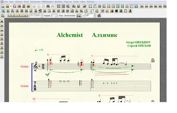 ALCHEMIST by Orekhov for 6-string guitar