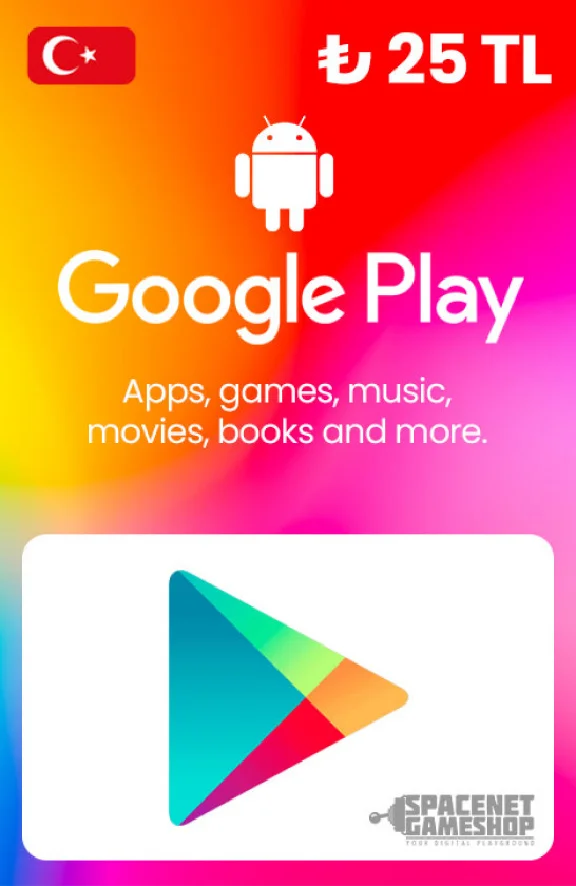 Google Play Store турецкий цифровой код 25 TR