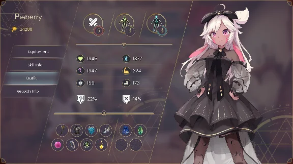 WitchSpring R - Pieberry´s Costume - Black Pearl Set