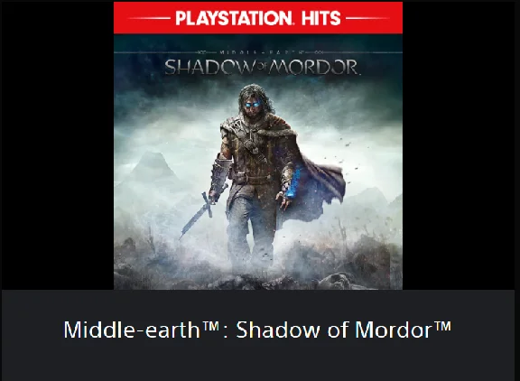 💥Middle-eart: Shadow of Mordor 🔵PS4 / PS5 🔴ТR🔴