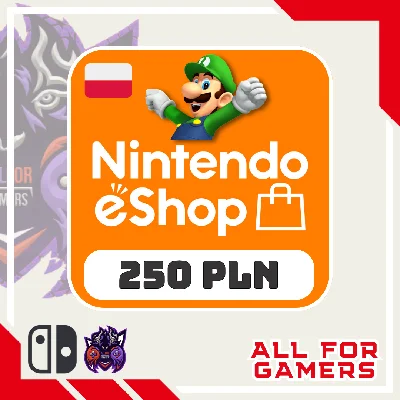 💢 Nintendo Gift Card 250 PLN POLAND 🇵🇱