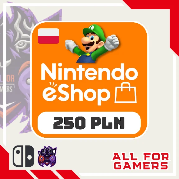 💢 Nintendo Gift Card 250 PLN POLAND 🇵🇱