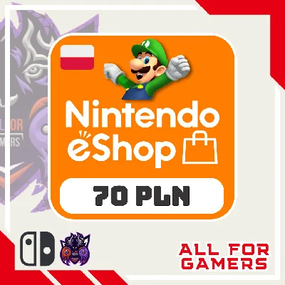 💢 Nintendo Gift Card 70 PLN POLAND 🇵🇱