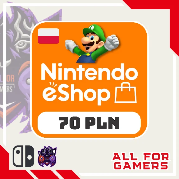 💢 Nintendo Gift Card 70 PLN POLAND 🇵🇱