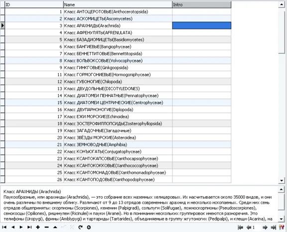 MySQL dump базы данных энциклопедия растений и животных