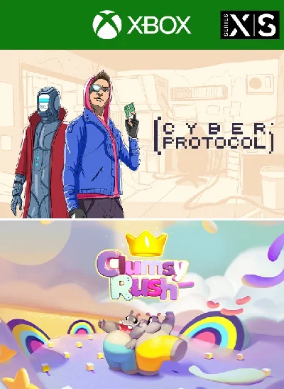 ❗CLUMSY RUSH + CYBER PROTOCOL❗XBOX ONE/X|S🔑KEY❗