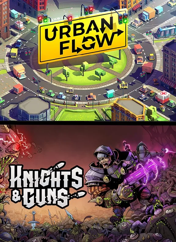 ❗COUCH CO-OP: URBAN FLOW + KNIGHTS & GUNS🔑КЛЮЧ❗