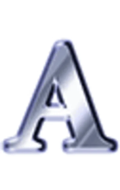 Animated steel letters, Russian and Latin