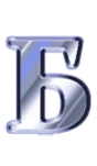 Animated steel letters, Russian and Latin