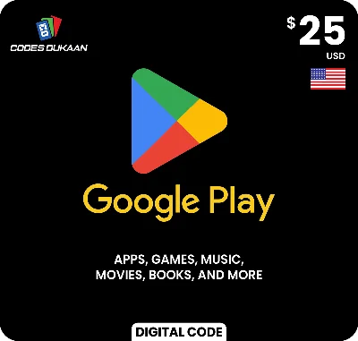 ✅ GOOGLE PLAY GIFT CARD  $25 USD (USA 🇺🇸) 🔥💯
