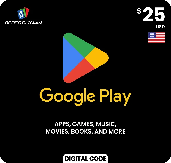 ✅ GOOGLE PLAY GIFT CARD  $25 USD (USA 🇺🇸) 🔥💯