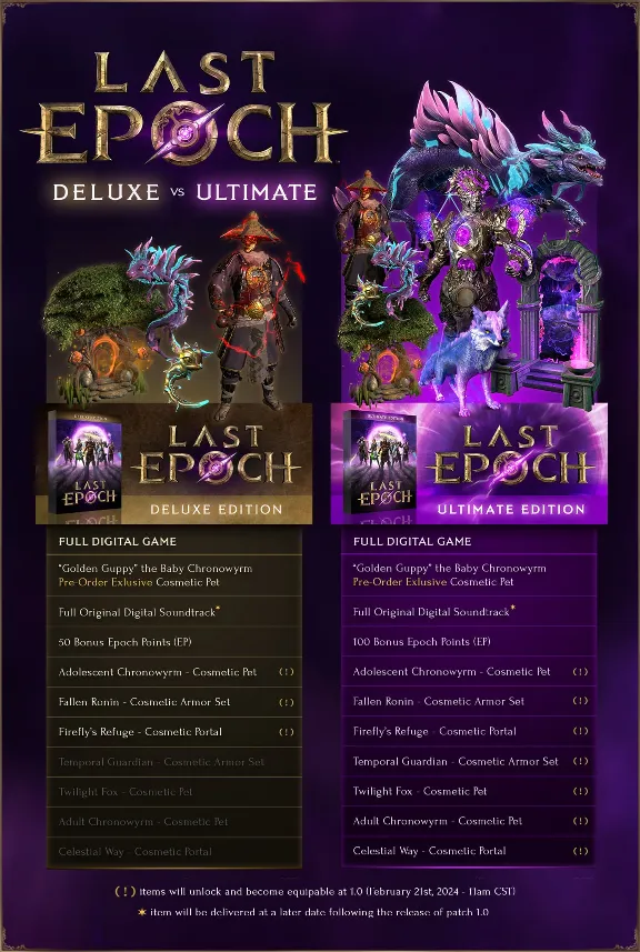 Last Epoch - Deluxe Edition ROW AUTO