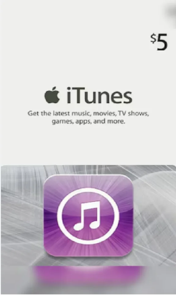 🍏  Apple iTunes & AppStore gift card 5$ 🍏 ⚡ FAST⚡