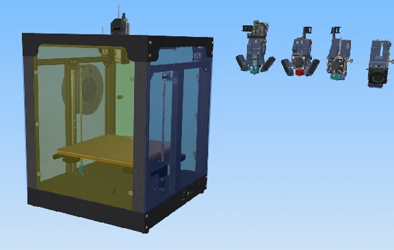 3D cutting Thermal chamber Two Trees Sapphire Plus