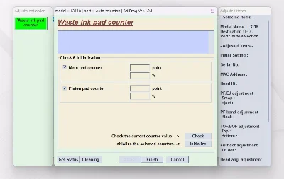 EPSON AdjProg Reset L3118 L3119