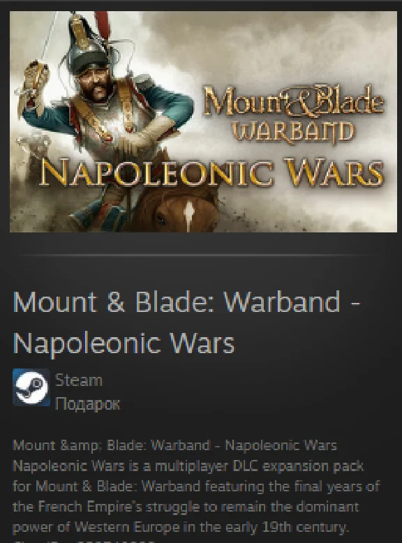 Mount & Blade: Warband - Napoleonic Wars  REG FREE