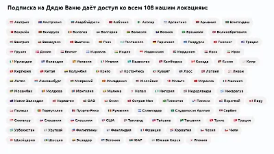 🅱Дядя Ваня VPN 6 мес. Нигерия, Египет, Аргентина и др.