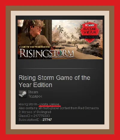 Rising Storm GOTY - Deluxe (Steam Gift / Region Free)