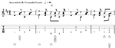Закаляйся (Соловьёв-Седой) - переложение для гитары