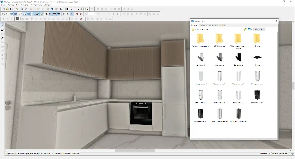 Kitchen library 2023 for PRO100 PRO100 6.4 KRAY