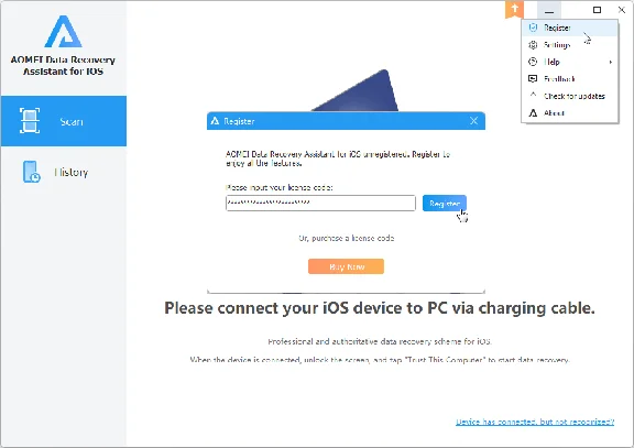 🔑 AOMEI Data Recovery Assistant for iOS | License