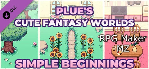 RPG Maker MZ - Plue´s Cute Fantasy Worlds - Simple Begi