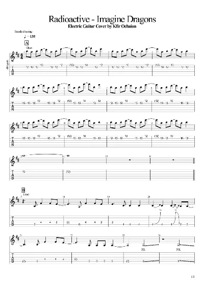 Tabs Kfir Ochaion - Imagine Dragons - Radioactive