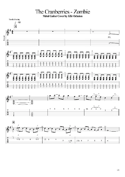 The Cranberries - Zombie - Metal Cover by Kfir Ochaion