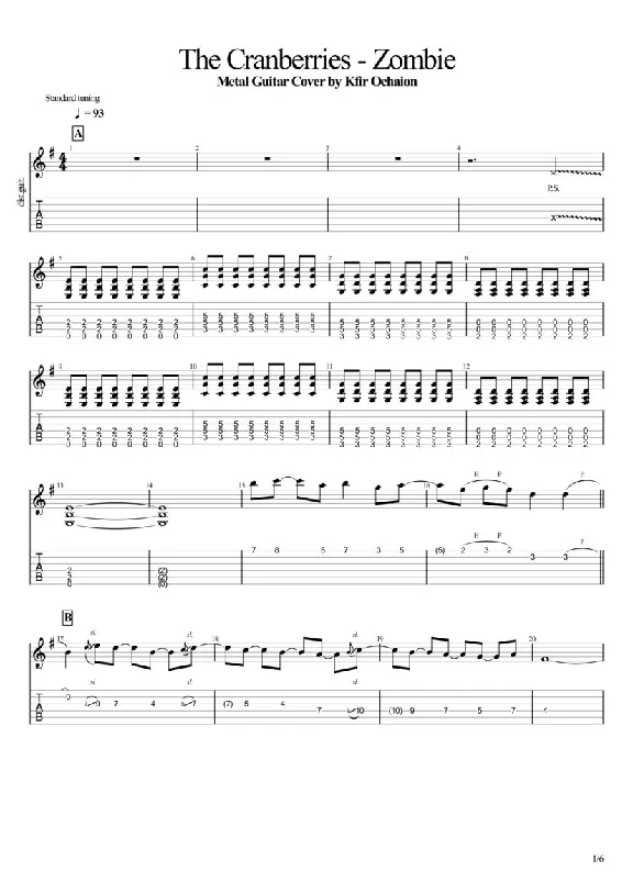 The Cranberries - Zombie - Metal Cover by Kfir Ochaion