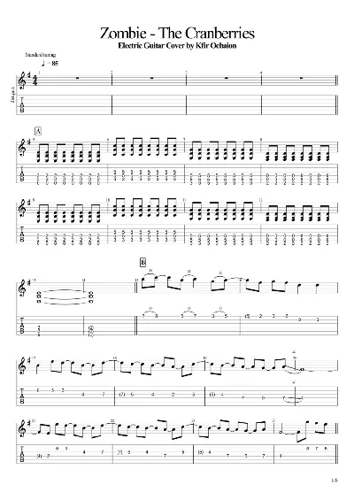 The Cranberries - Zombie - Guitar Cover by Kfir Ochaion