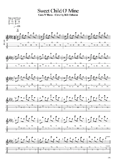 Tabs Kfir Ochaion - Guns N´ Roses - Sweet Child O´ Mine
