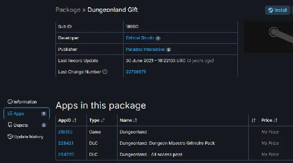 Dungeonland + 2 DLC (Steam Gift Region Free / ROW)