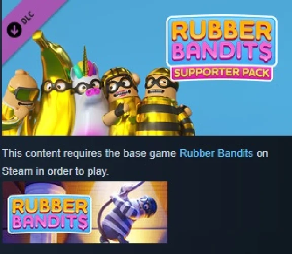 Rubber Bandits Supporter Pack DLC ✅ Steam Ключ GLOBAL💥
