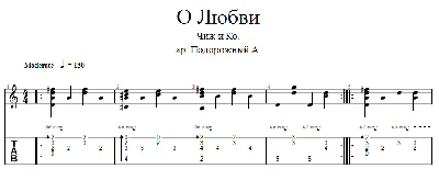 Чиж и Ко - О любви Аранжировка для одной гитары