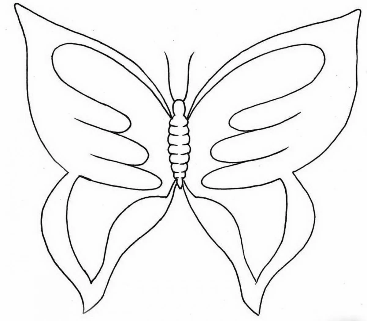 Butterfly stencils for cutting out templates