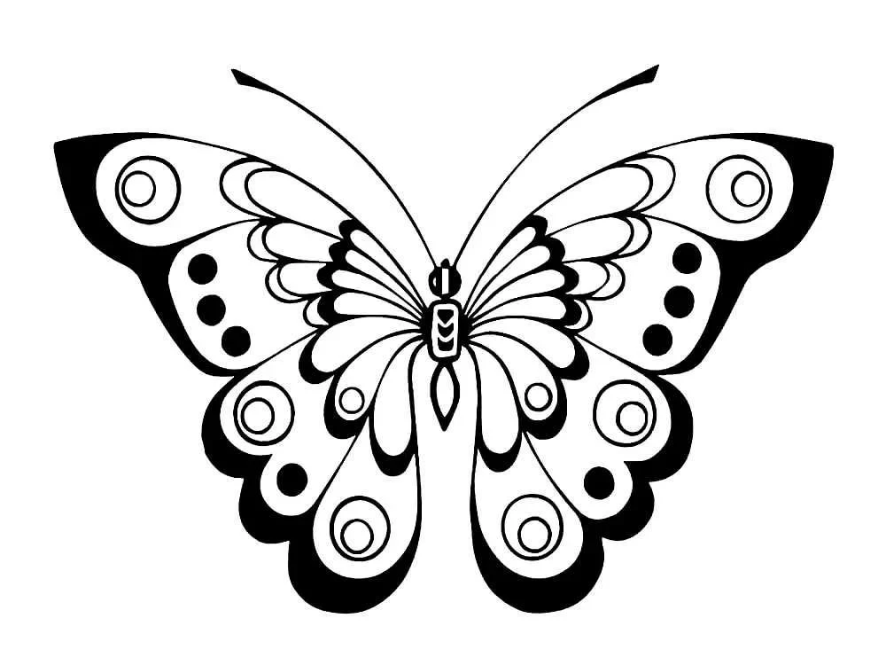 Butterfly stencils for cutting out templates