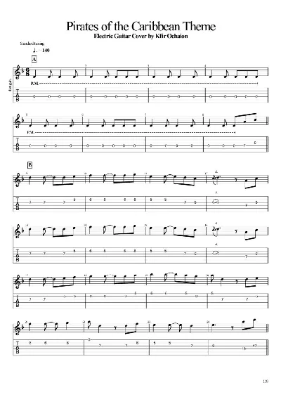 Tabs Kfir Ochaion - Pirates of the Caribbean Theme