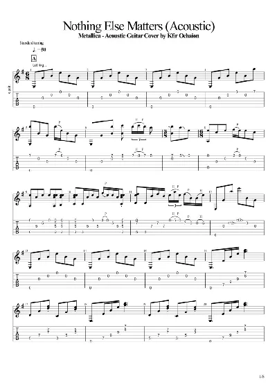 Tabs Kfir_Nothing Else Matters (Acoustic) - Metallica
