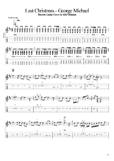 Tabs Kfir_Last Christmas - George Michael